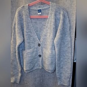 Girls Uniform Cardigan Sz 8 Gray